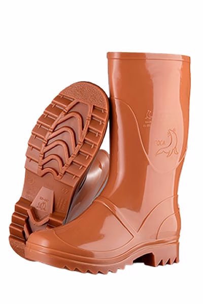 Bota Foca Caramelo alta sin cubo resistente a químicos