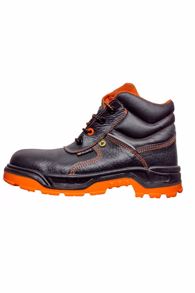 Calzado Trueno New Trotta S3 con suela naranja-negro y puntera composite