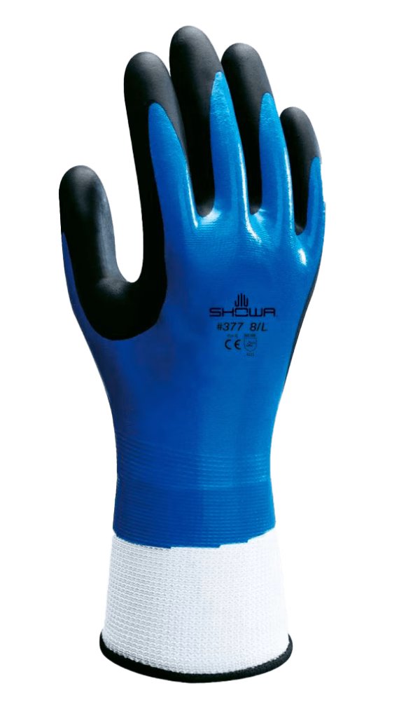 Guantes nitrilo foam Showa negro y azul doble baño - Tecnología foam agarre superior Hondura