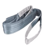 Eslinga de carga industrial gris de 4 toneladas para izaje seguro