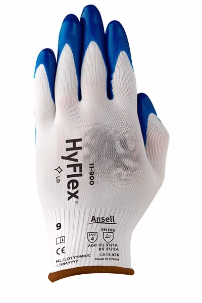 Guante Ansell HyFlex blanco nitrilo touch azul - Sensibilidad superior Honduras