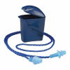 Tapón de oído 3M azul con cordón y estuche protección auditiva industrial Honduras