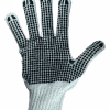 Guantes JOPZ algodón blanco con puntos PVC para uso general industrial Honduras
