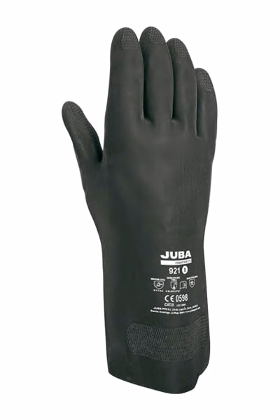 Guante químico neopreno sin soporte Juba 921 protección Honduras