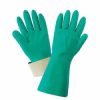 guante químico nitrilo verde flocado 15mil 13″ SHOWA
