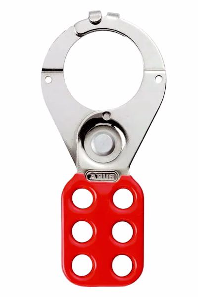 pinza de bloqueo con seguro roja industrial para lockout