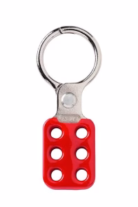 pinza de bloqueo aluminio roja para lockout industrial