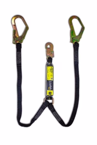 LINEA DE VIDA ELASTICA TIPO Y CON ABS DE 140-180 CM MOSQUETON 50 MM IRUDEK ABE-FLEX 398