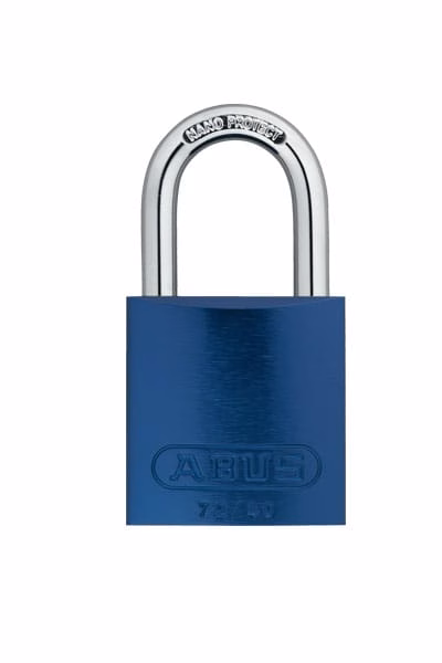 CANDADO LOTO DE ALUMINIO DETECTABLE 40MM AZUL ABUS