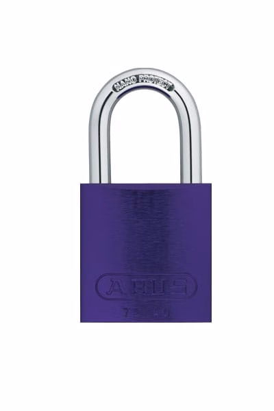 CANDADO LOTO DE ALUMINIO DETECTABLE MORADO 40MM ABUS