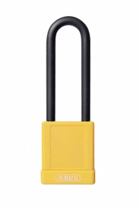 CANDADO LOTO DE ALUMINIO PLASTIFICADO AMARILLO 40MM