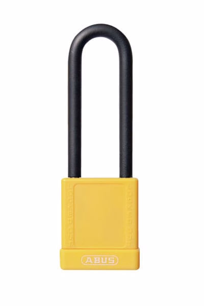 CANDADO LOTO DE ALUMINIO PLASTIFICADO AMARILLO 40MM