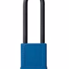 Candado loto aluminio plastificado azul 40mm