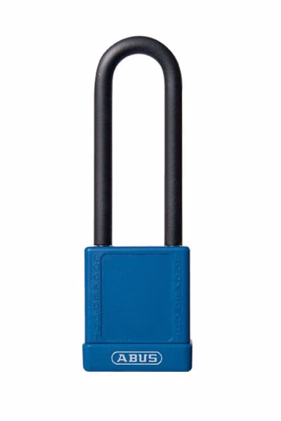 Candado loto aluminio plastificado azul 40mm