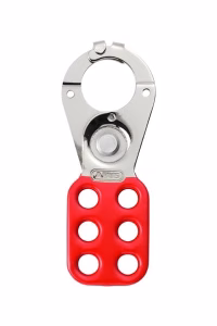 PINZA DE BLOQUEO ACERO CON SEGURO ROJA 1''