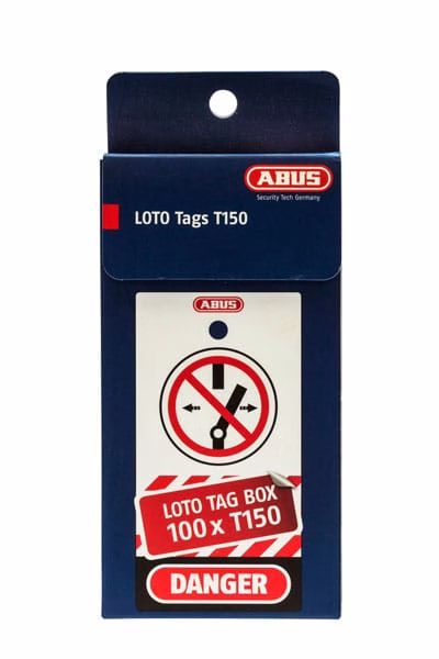 Etiquetas grandes de bloqueo LOTO certificadas - Paquete 100 unidades