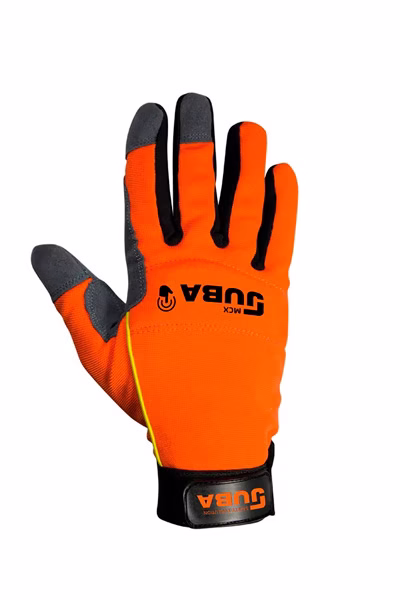 Guante naranja cuero MECANIX JUBA palma