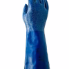 Guante químico nitrilo azul antiestático 14 pulgadas Showa Honduras