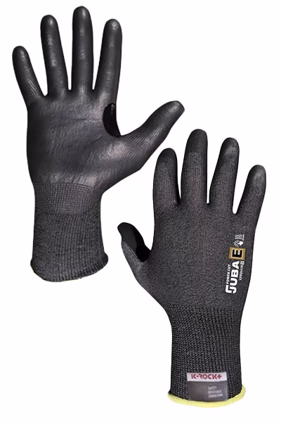 Guante anticorte negro PU Juba
